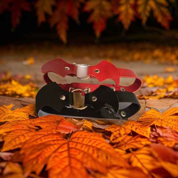 Gothic Chokers Red/Black ones - Picture 1 of 1